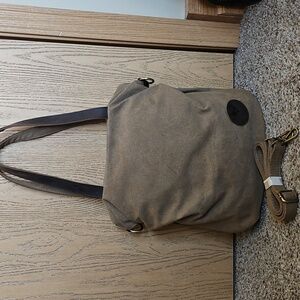NWOT Farmhouse Is My Style Brown Canvas Tote Bag